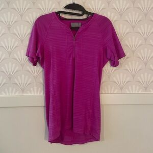 Athleta Zip TShirt Workout Top